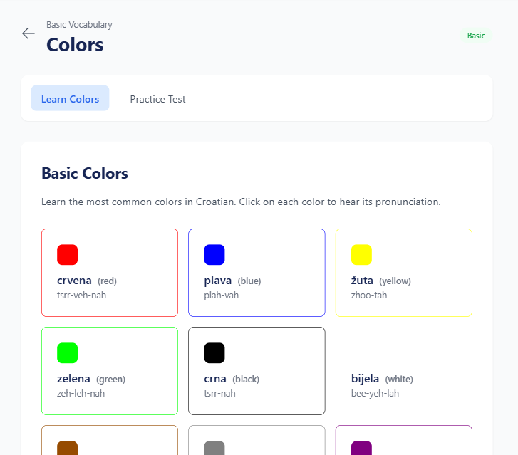 Learn Colors